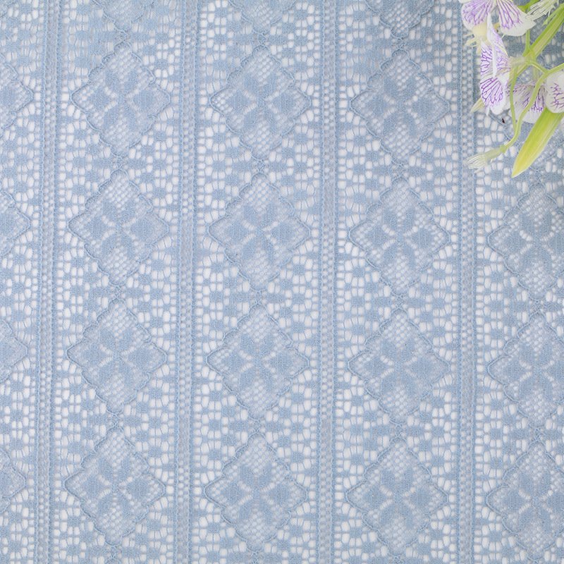 Lace Fabric Dress Cutwork Nylon for Women's Wear Wholesale Supplier 3